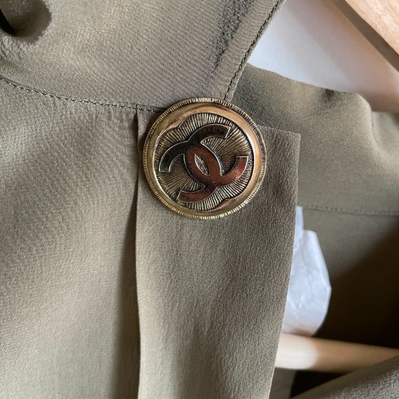 Chanel Vintage Silk Blouse Shirt - Picture 4 of 8